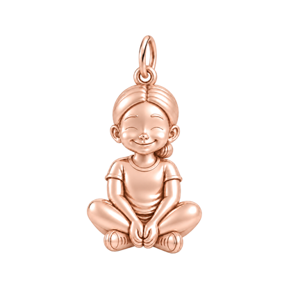 Soft / Sleek Low Bun / Rose Gold — Little Girl Charm | little-girl-charm-2026-09-13