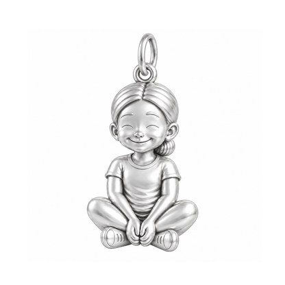 Soft / Sleek Low Bun / Silver — Little Girl Charm | little-girl-charm-2026-09-13