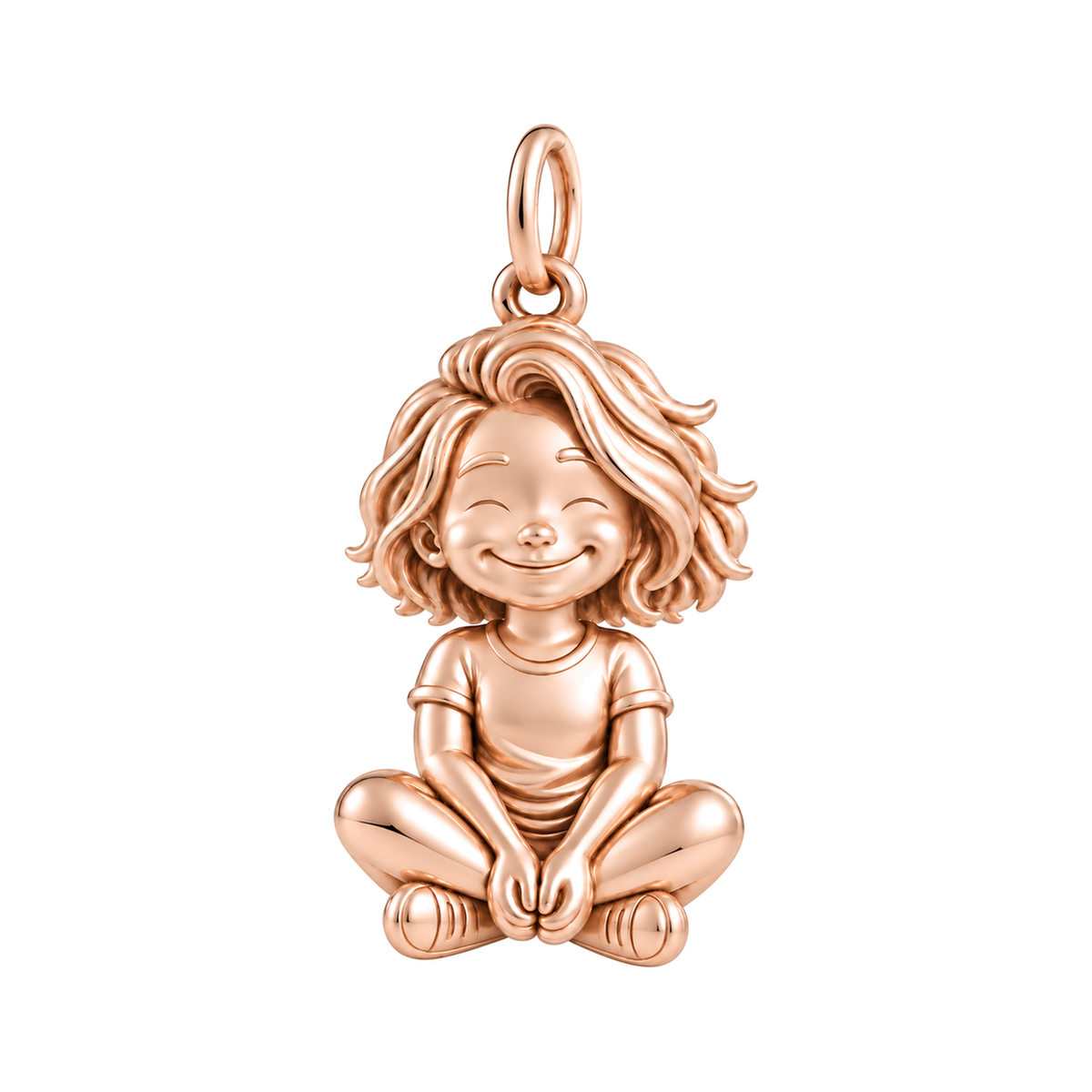 Soft / Tousled Bob / Rose Gold — Little Girl Charm | little-girl-charm-2026-09-13