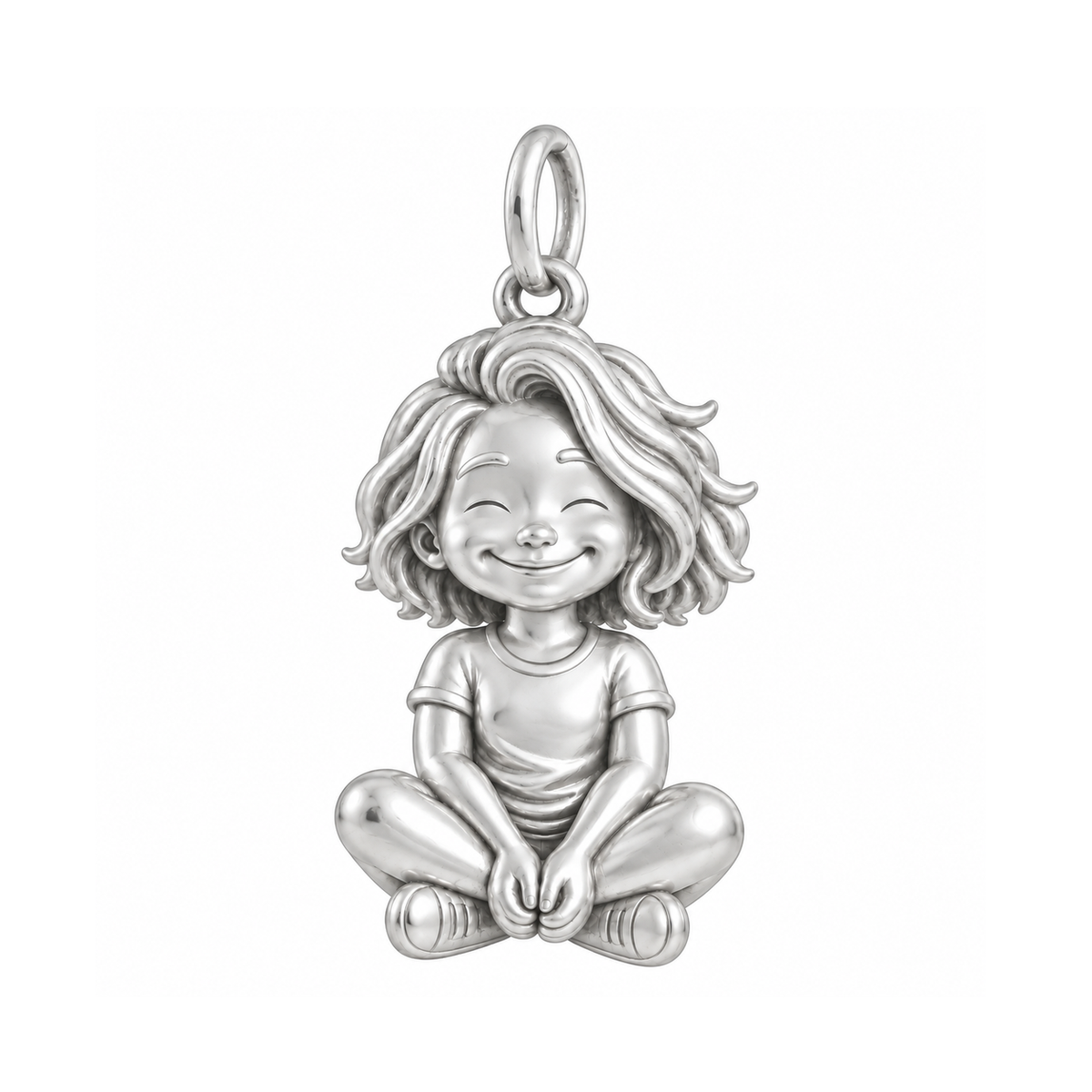 Soft / Tousled Bob / Silver — Little Girl Charm | little-girl-charm-2026-09-13