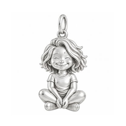 Soft / Tousled Bob / Silver — Little Girl Charm | little-girl-charm-2026-09-13