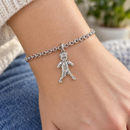 Little Hero Thumbs Up Charm Bracelet Set – worn / in use
