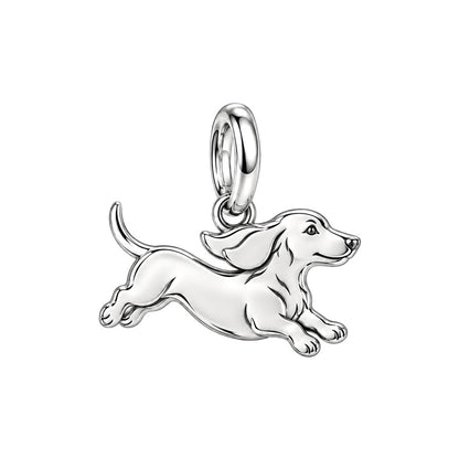 Little Joy Dachshund Charm and Polyester Cord Bracelet Set