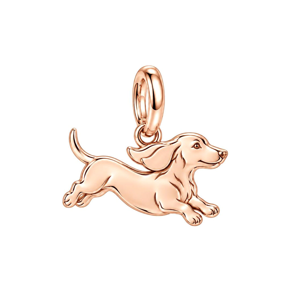 Little Joy Dachshund Charm and Polyester Cord Bracelet Set