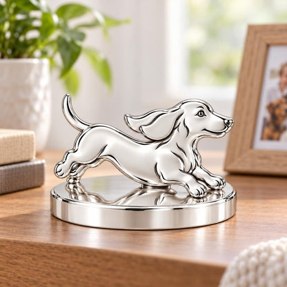 Little Joy Dachshund Keepsake Plaque – worn / in use