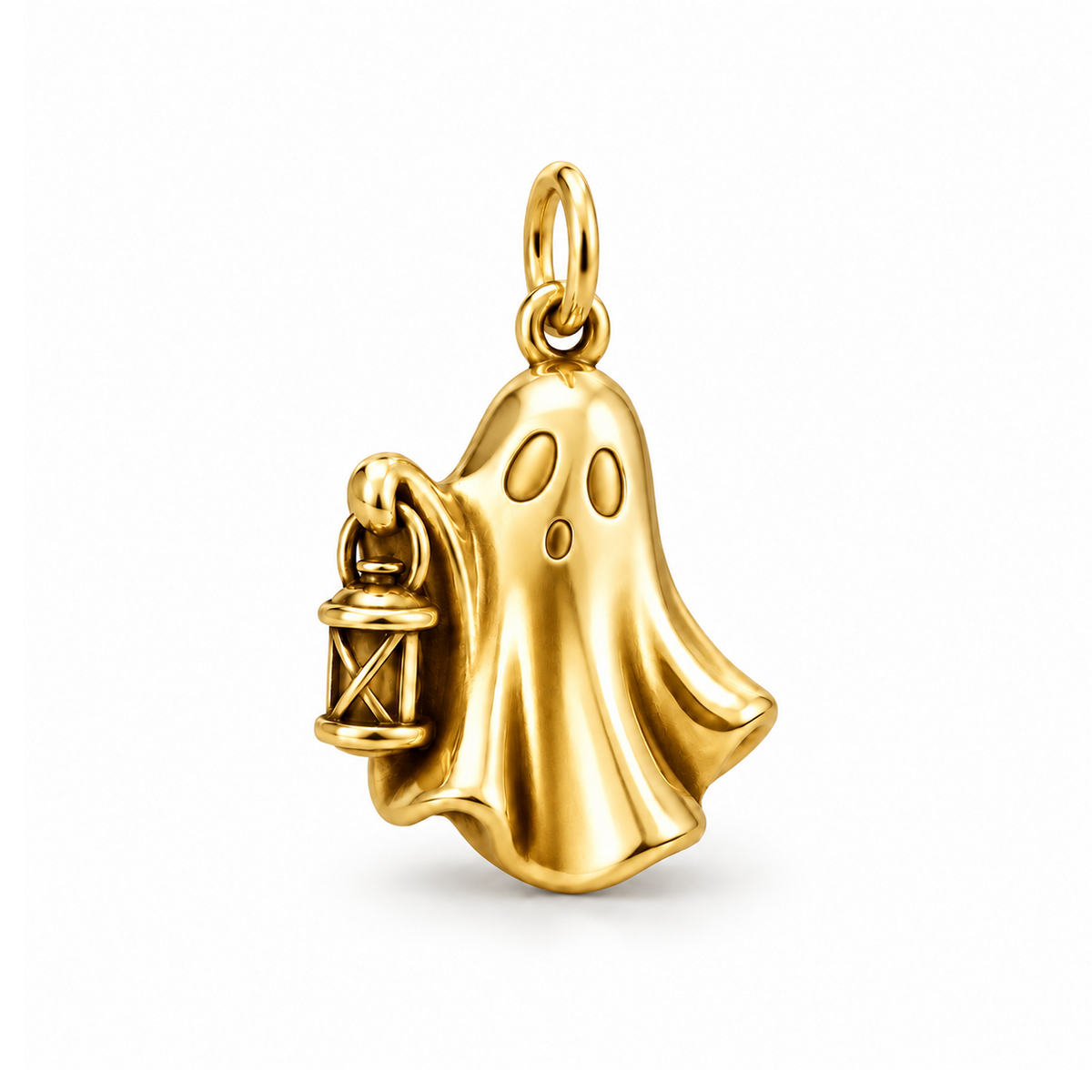 Little Lantern Ghost Charm — Gold | charm-topics-remaining-444-2026-09-14 | topic-163