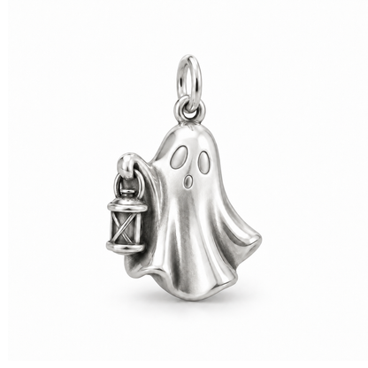 Little Lantern Ghost Charm — Silver | charm-topics-remaining-444-2026-09-14 | topic-163