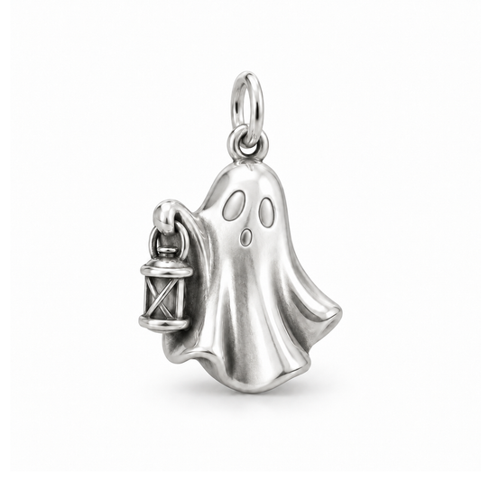 Little Lantern Ghost Charm — Silver | charm-topics-remaining-444-2026-09-14 | topic-163