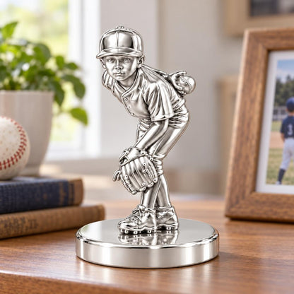 Little Leaguer at the Ready Keepsake Plaque – worn / in use