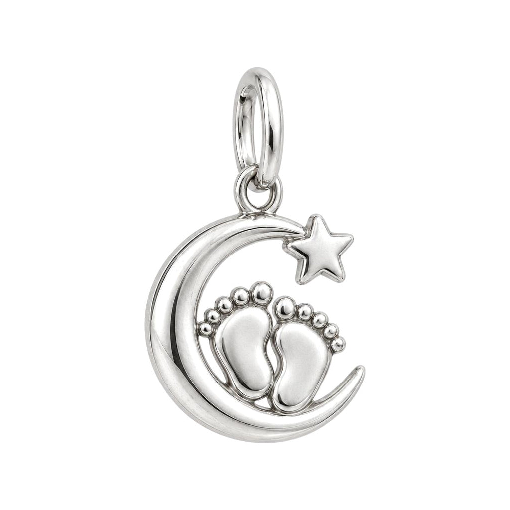 Little Moonsteps Charm and Polyester Cord Bracelet Set