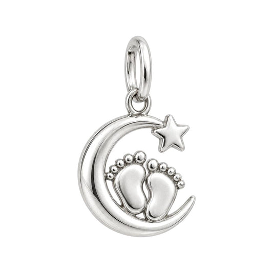 Little Moonsteps Charm and Polyester Cord Bracelet Set