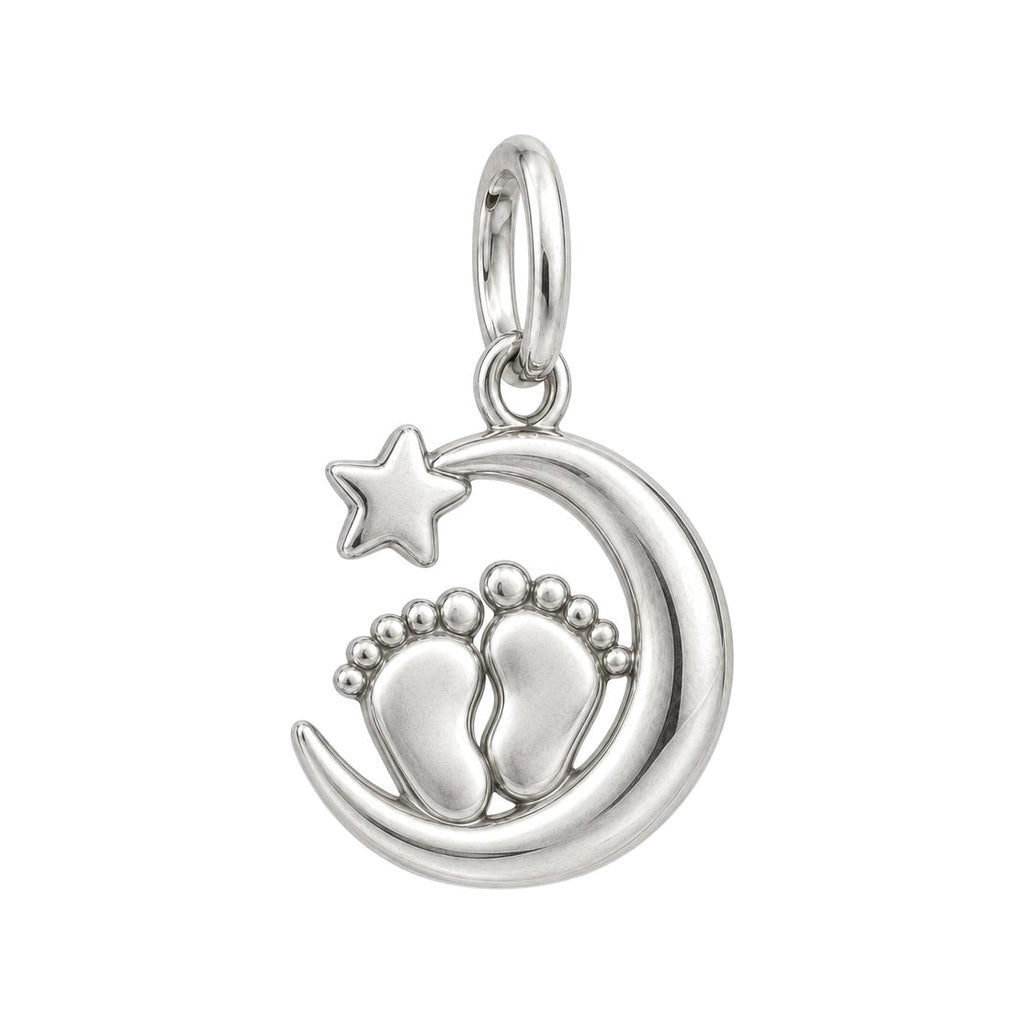 Little Moonsteps Charm and Polyester Cord Bracelet Set