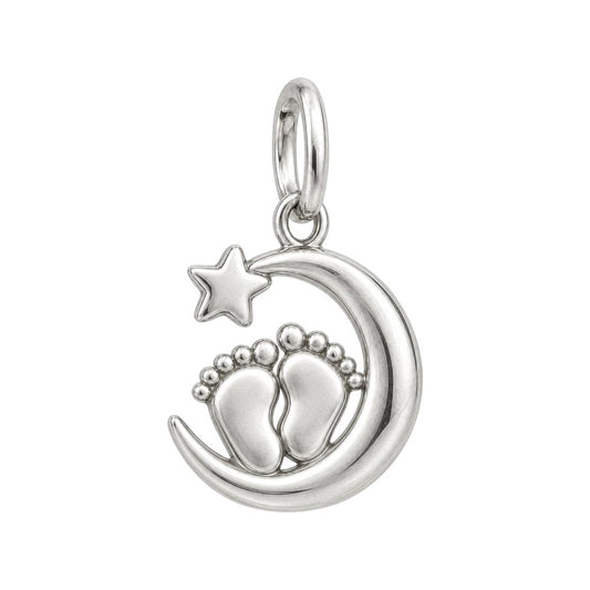 Little Moonsteps Charm and Polyester Cord Bracelet Set