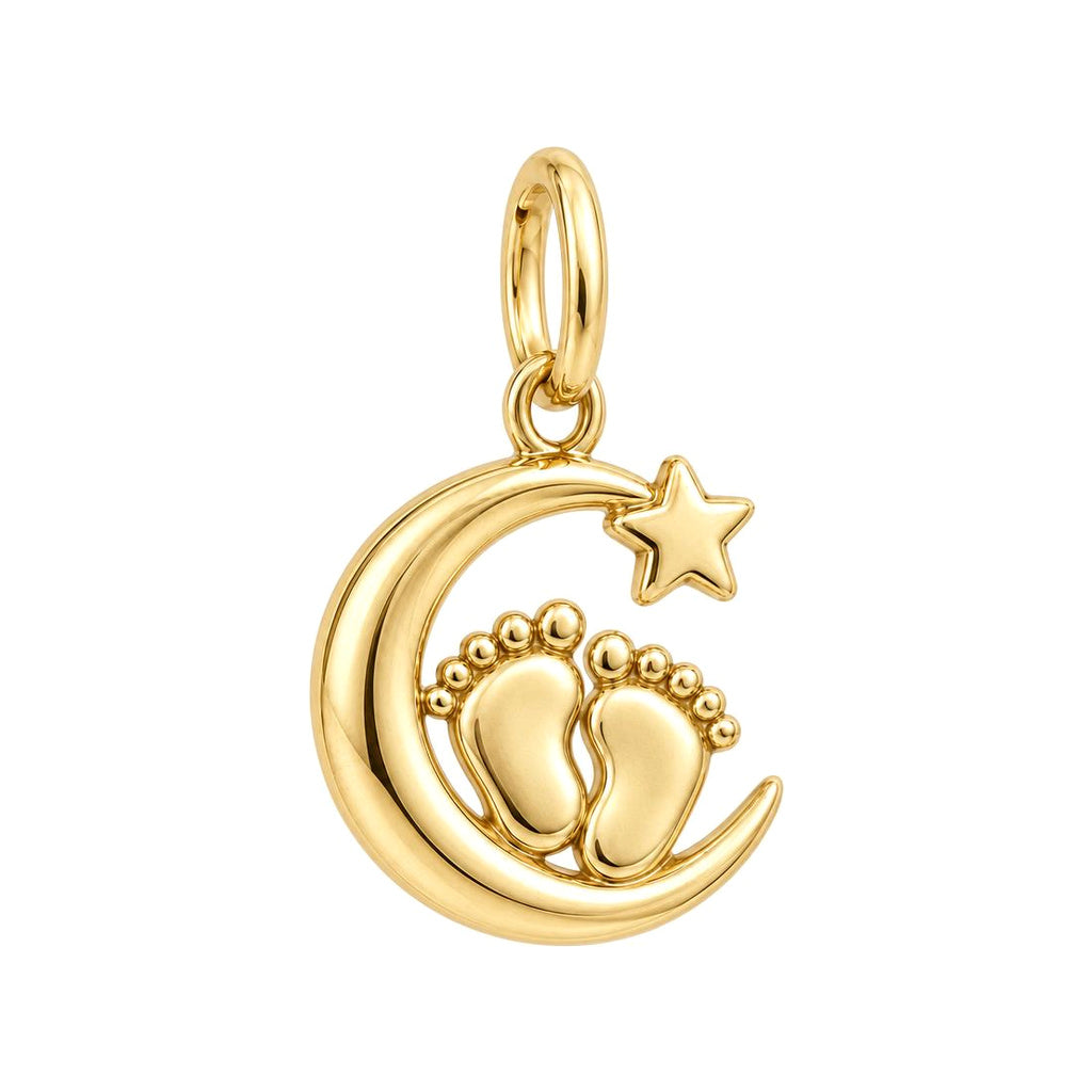 Little Moonsteps Charm and Polyester Cord Bracelet Set