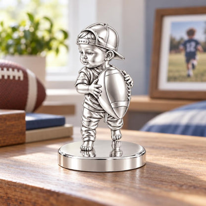 Little MVP Footballer Keepsake Plaque – worn / in use