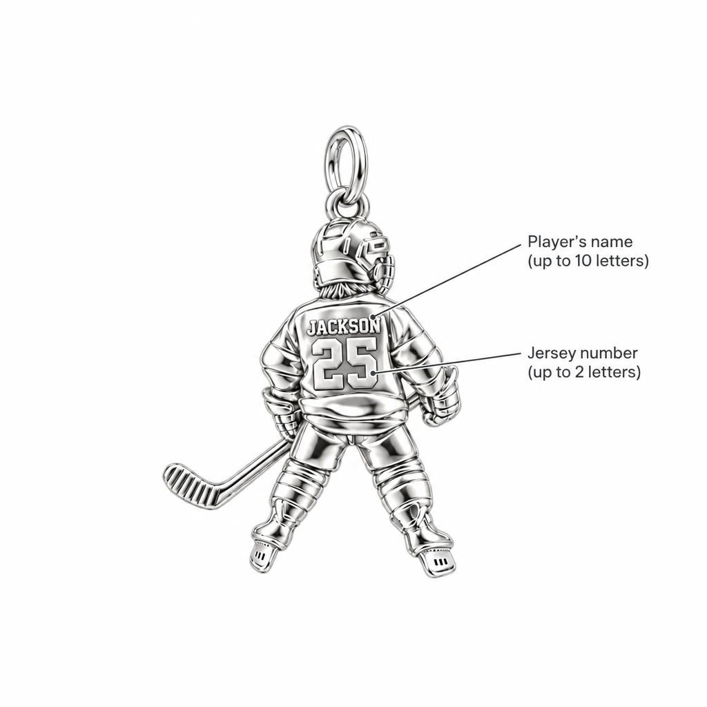 Little MVP Hockey Player Charm Bracelet – Personalized Mom G – personalization guide