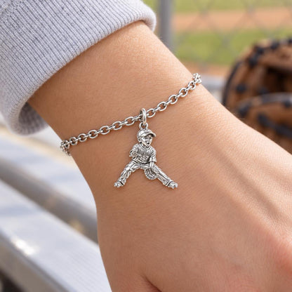 Little MVP In The Field Charm Bracelet Set – worn / in use