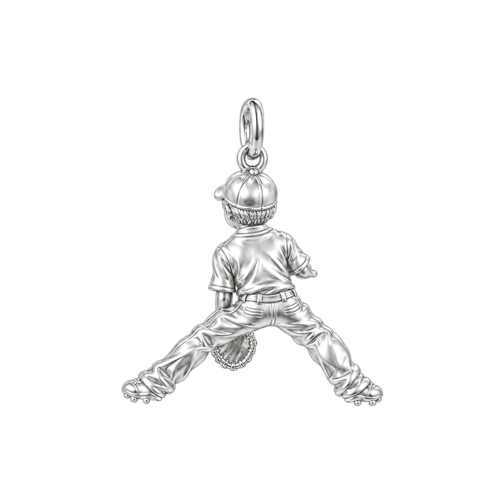 Little MVP In The Field Charm Bracelet Set – back of the charm, engraving area