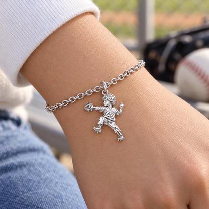 Little Pitcher in Motion Charm Bracelet Set – worn / in use