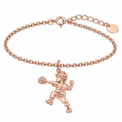 Little Pitcher in Motion Charm Bracelet Set – rose gold, front view