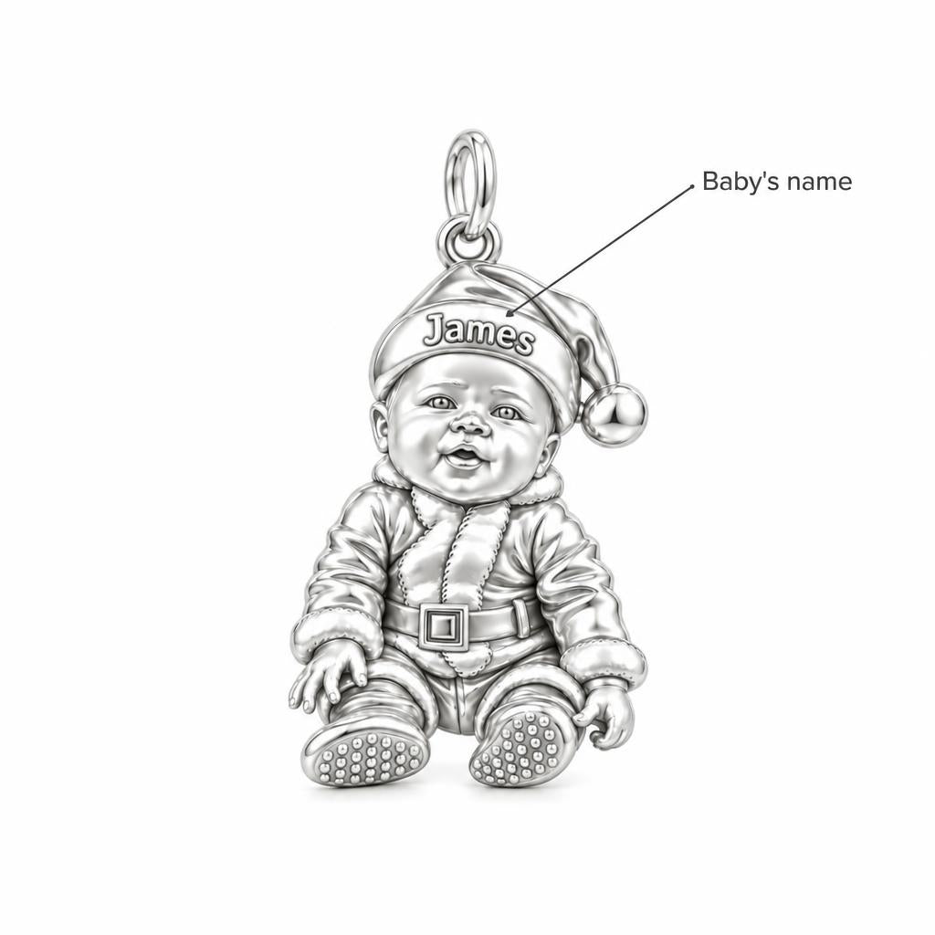 Little Santa Baby Charm Bracelet – Personalized Dog Mom Gift – personalization guide