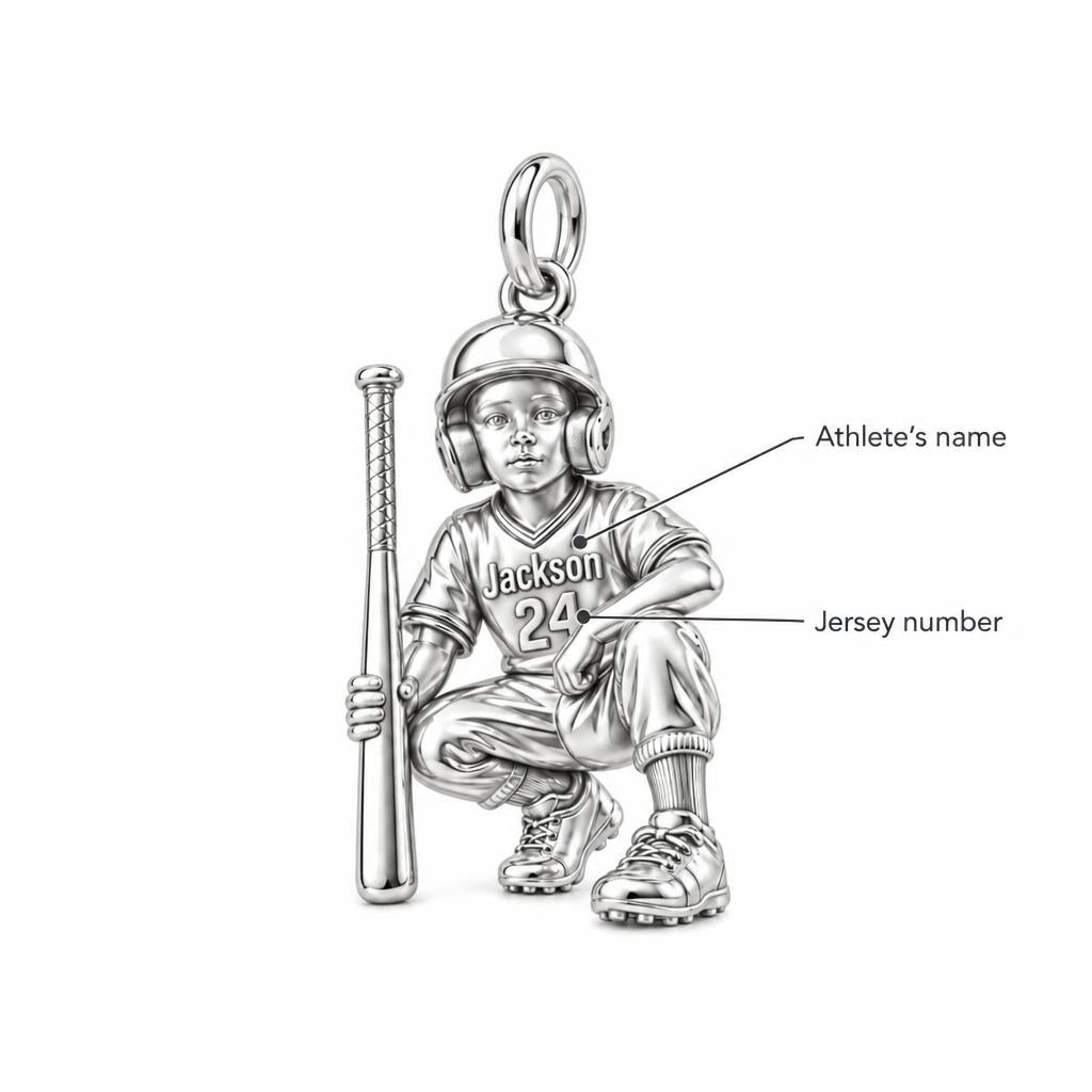 Little Slugger Baseball Charm Bracelet – Personalized Mom Gift – personalization guide