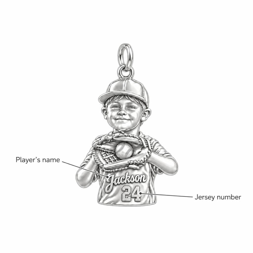 Little Slugger Baseball Charm Bracelet – Personalized Mom Gift – personalization guide