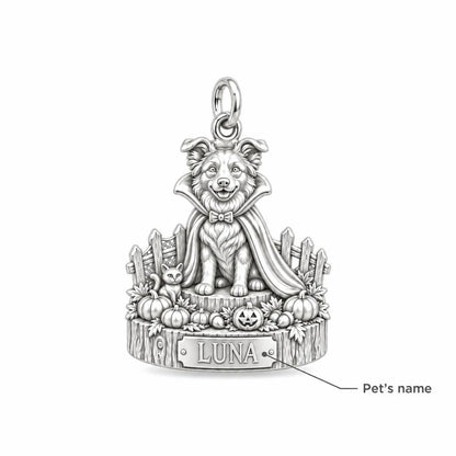 Little Vampire Pup Charm Bracelet – Personalized Dog Mom Gift – personalization guide