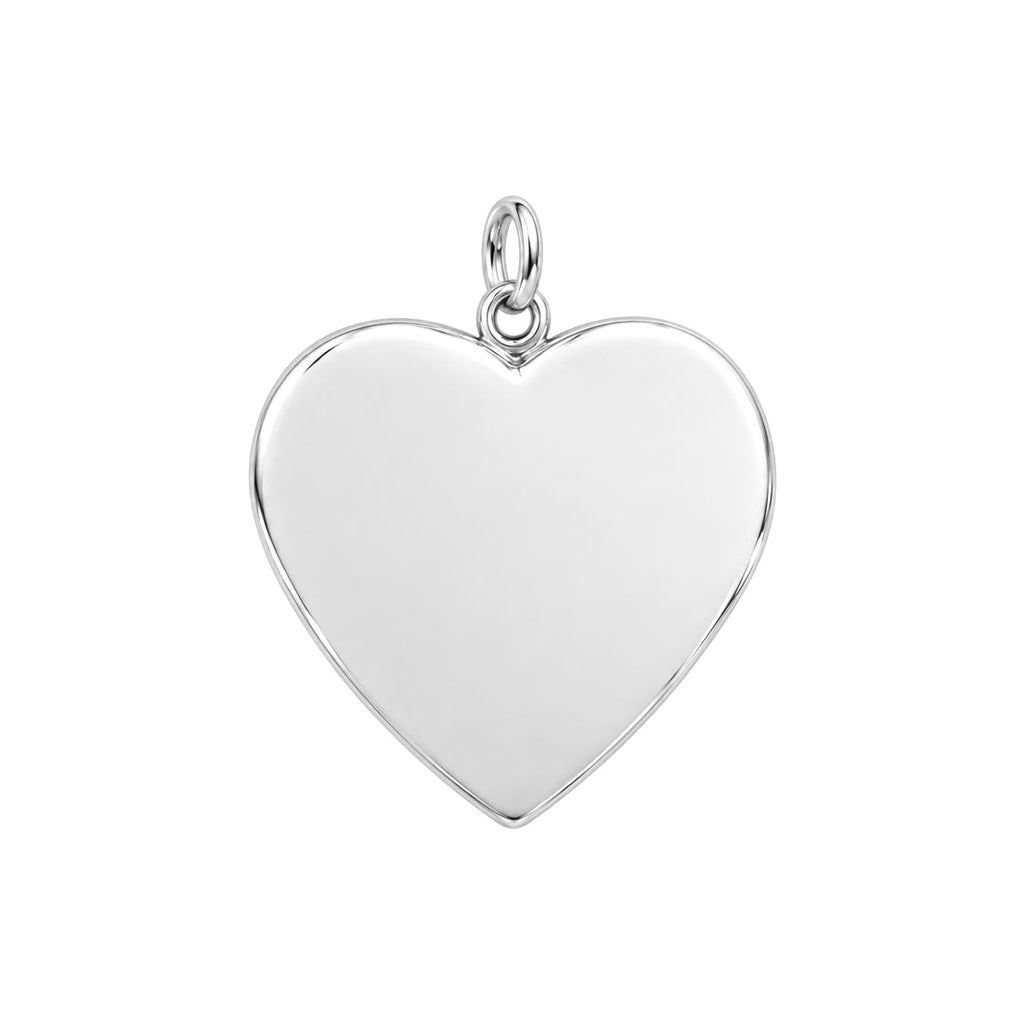Living Hearts Memorial Charm Bracelet – Personalized Family Gift – back of the charm, engraving area