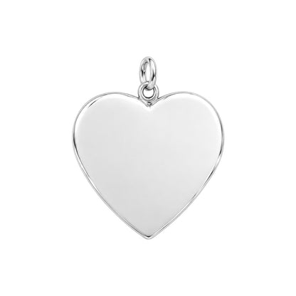 Living Hearts Memorial Charm Bracelet – Personalized Family Gift – back of the charm, engraving area