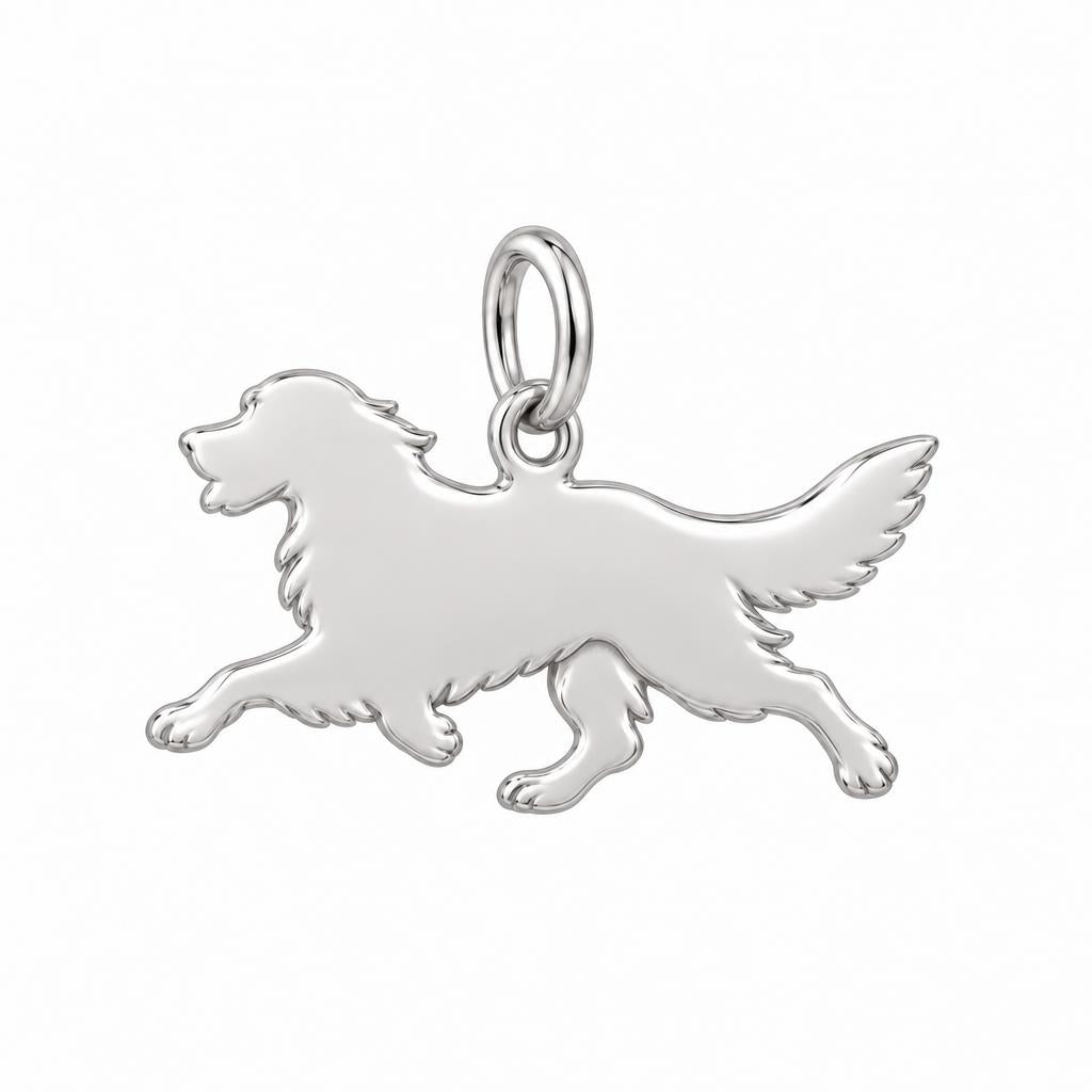Jack Russell Terrier Little Joy Charm — back of the charm, engraving area