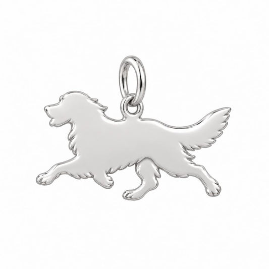 Jack Russell Terrier Little Joy Charm — back of the charm, engraving area
