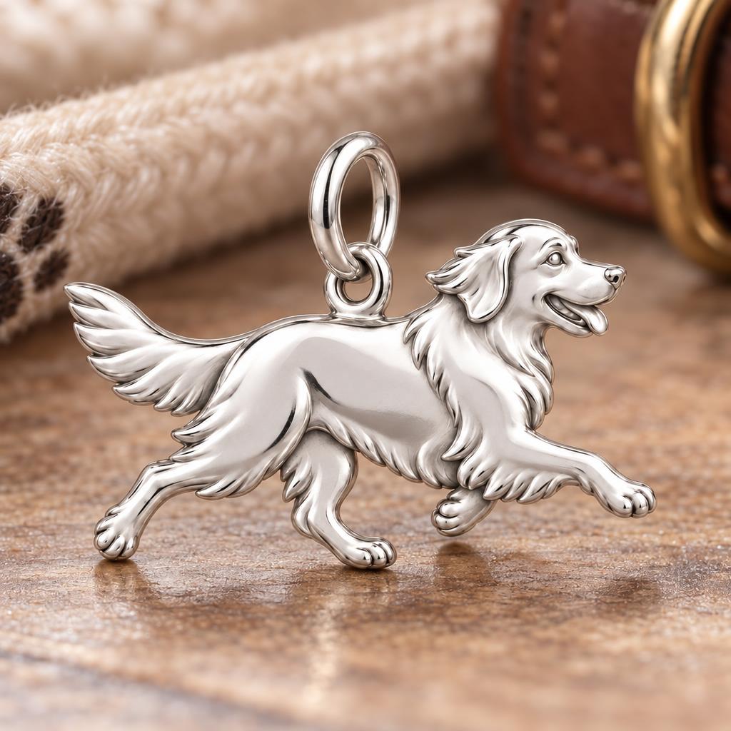 Jack Russell Terrier Little Joy Charm — macro detail of the charm