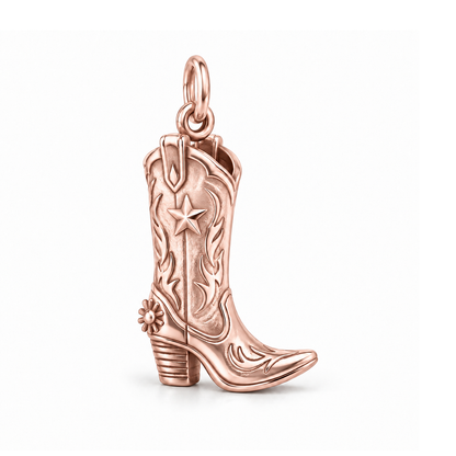 Lone Star Cowboy Boot Charm — Rose Gold | charm-topics-remaining-444-2026-09-14 | topic-234