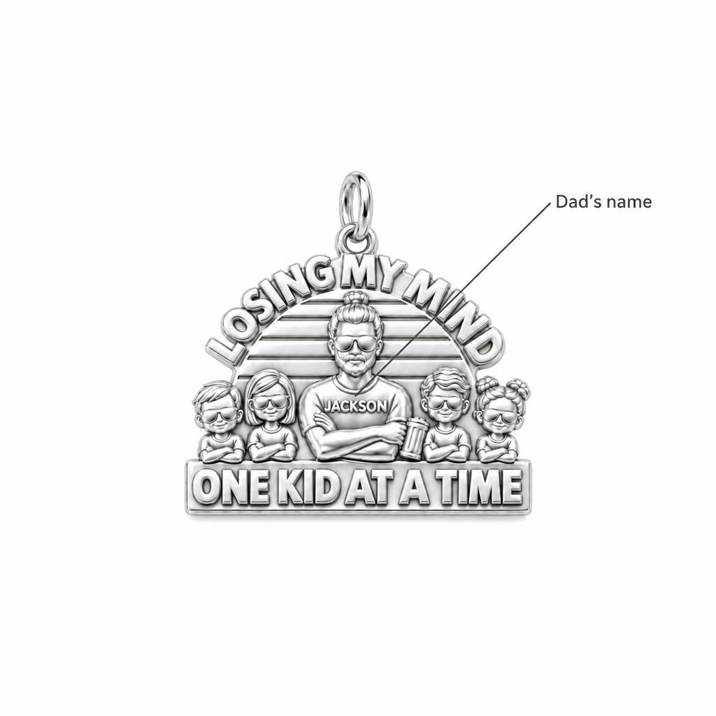 Losing My Mind Charm Bracelet – Personalized Dad Gift – personalization guide