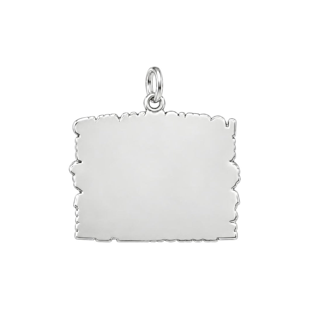 Losing My Mind Charm Bracelet – Personalized Mom Gift – back of the charm, engraving area
