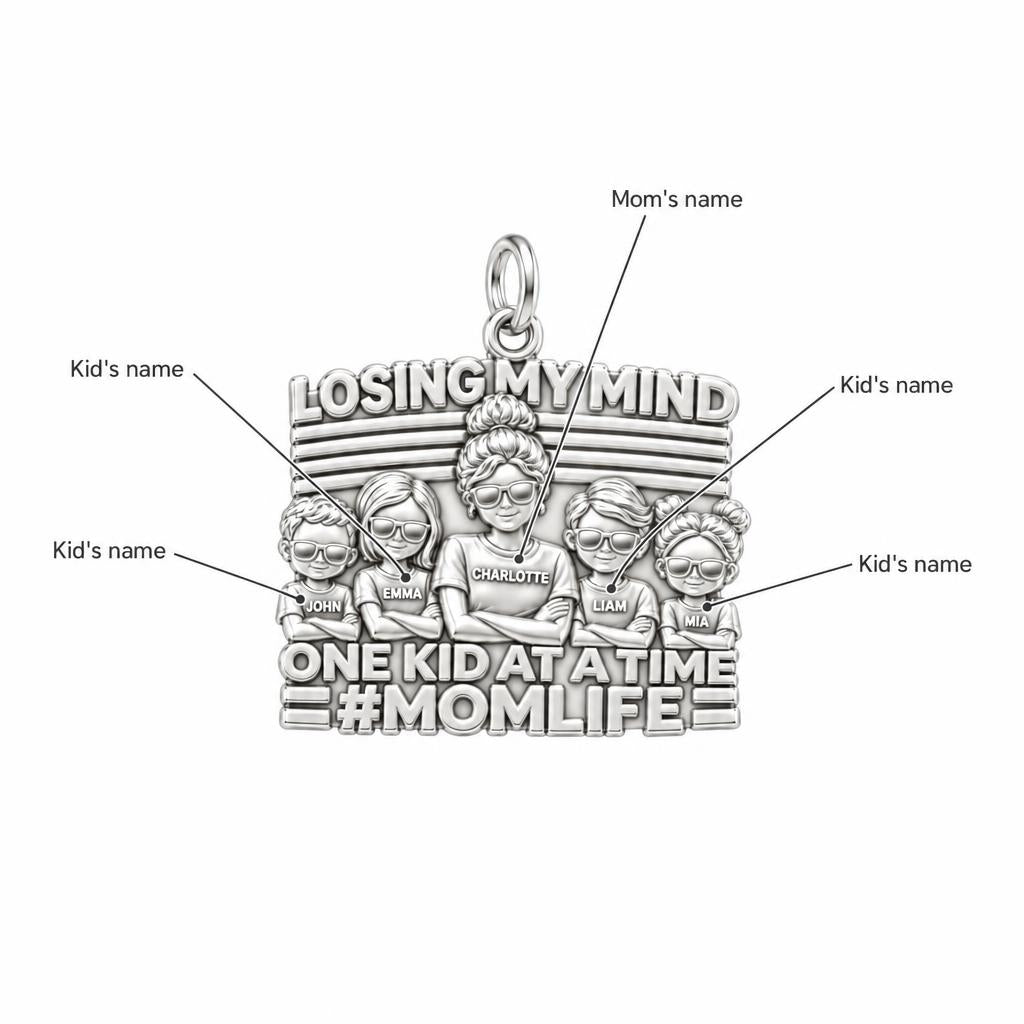 Losing My Mind Charm Bracelet – Personalized Mom Gift – personalization guide