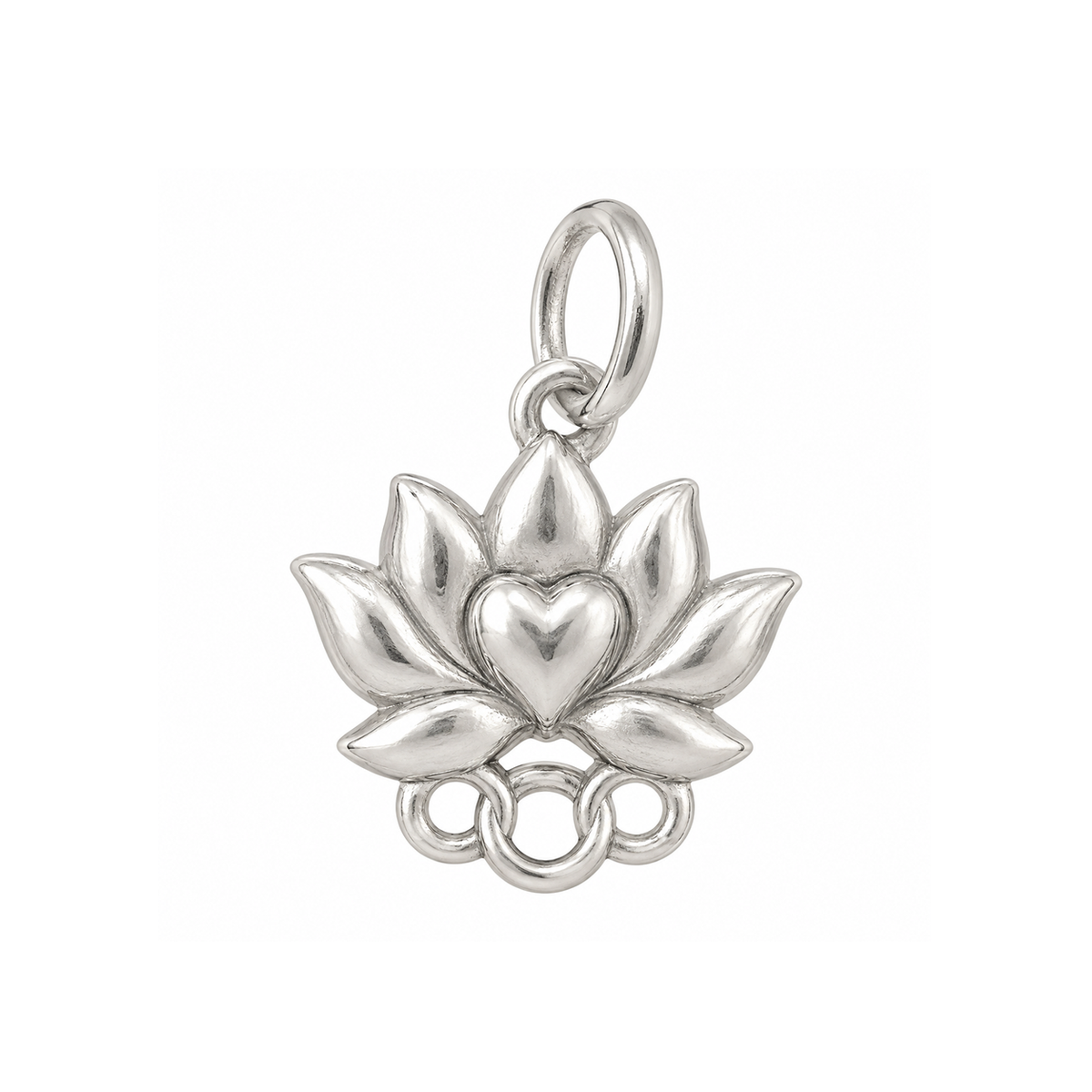 Lotus and Heart Charm — Silver — 50-works-silver-20260916-72