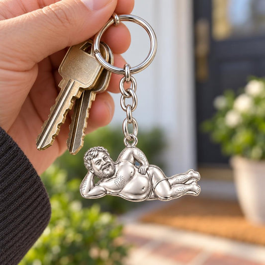Lounge Life Man Charm Keychain – worn / in use