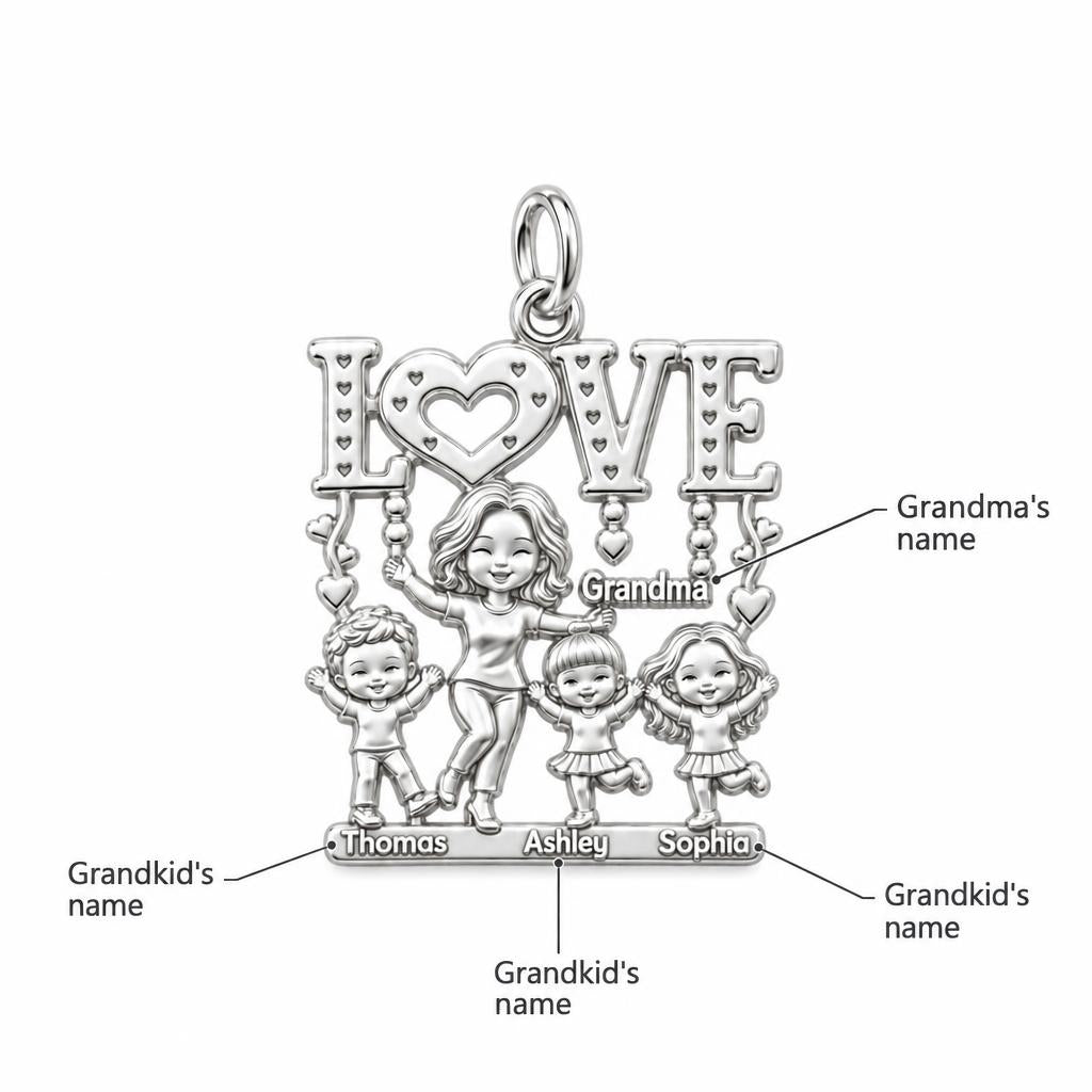 Love Grows Here Charm Bracelet – Personalized Grandma Gift – personalization guide