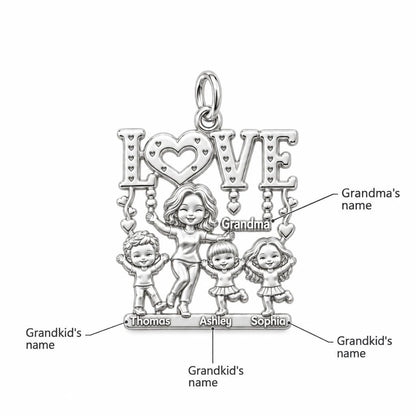 Love Grows Here Charm Bracelet – Personalized Grandma Gift – personalization guide
