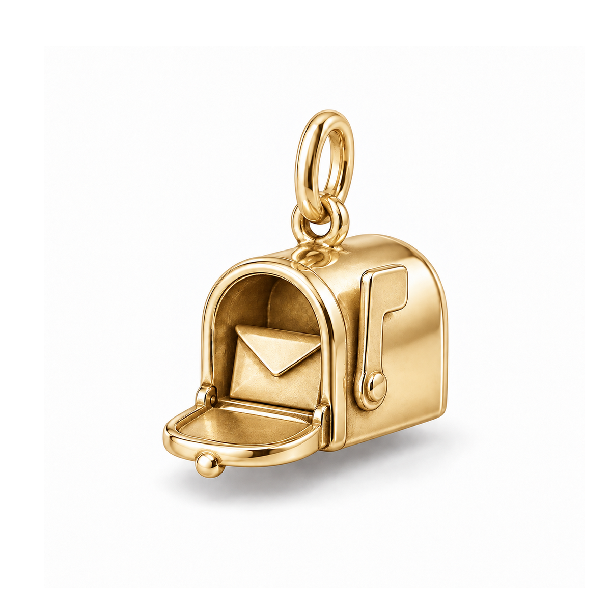 Love Letter Mailbox Charm — Gold | charm-topics-remaining-444-2026-09-14 | topic-212