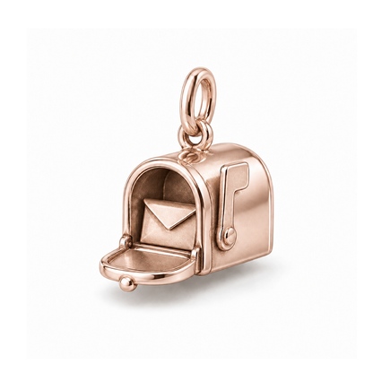 Love Letter Mailbox Charm — Rose Gold | charm-topics-remaining-444-2026-09-14 | topic-212