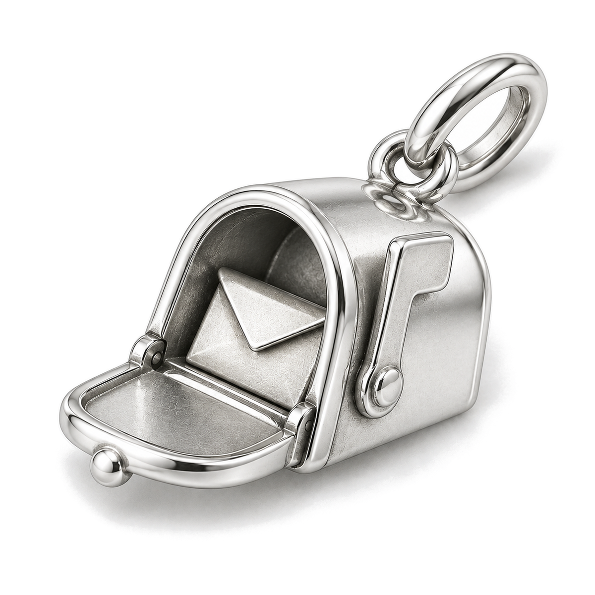 Love Letter Mailbox Charm — Silver Super Macro | charm-topics-remaining-444-2026-09-14 | topic-212