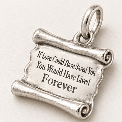 Love Would Have Saved You Charm | extreme oblique super macro surface detail