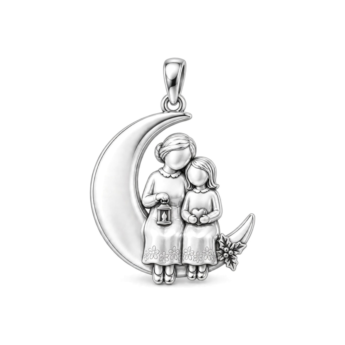 Love You to the Moon Charm and Polyester Cord Bracelet Set