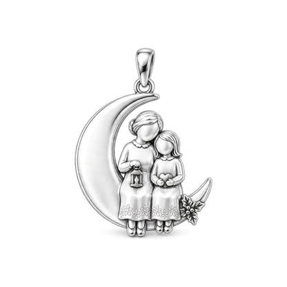 Love You to the Moon Charm and Polyester Cord Bracelet Set