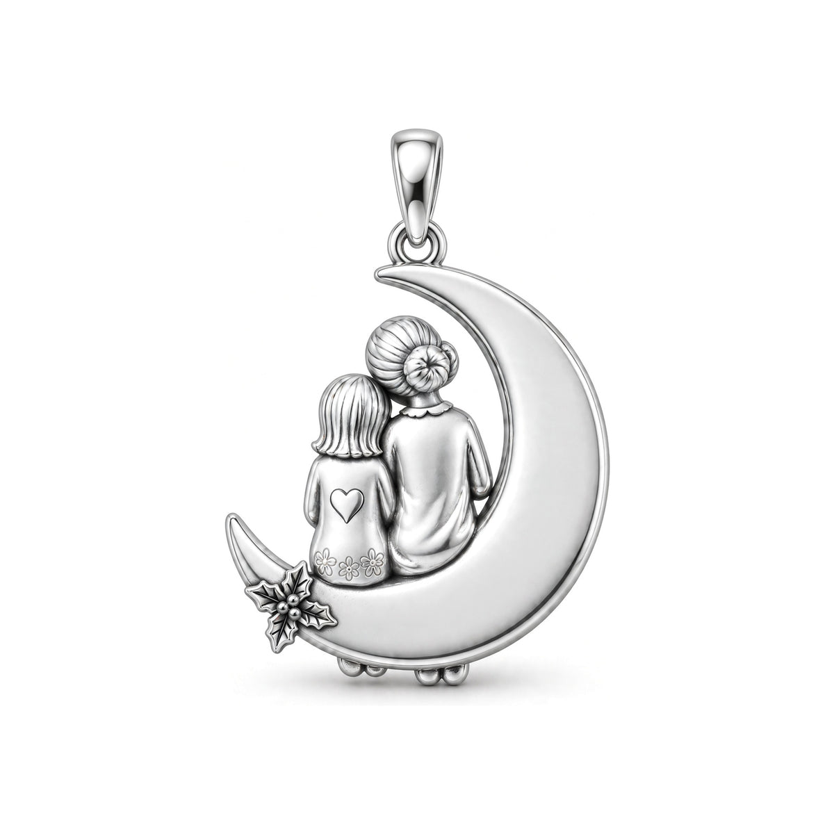 Love You to the Moon Charm and Polyester Cord Bracelet Set
