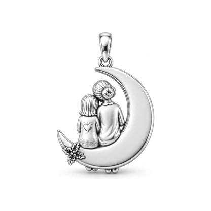 Love You to the Moon Charm and Polyester Cord Bracelet Set