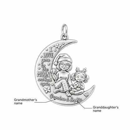 Love You To The Moon Charm Bracelet – Personalized Nana Gift – personalization guide